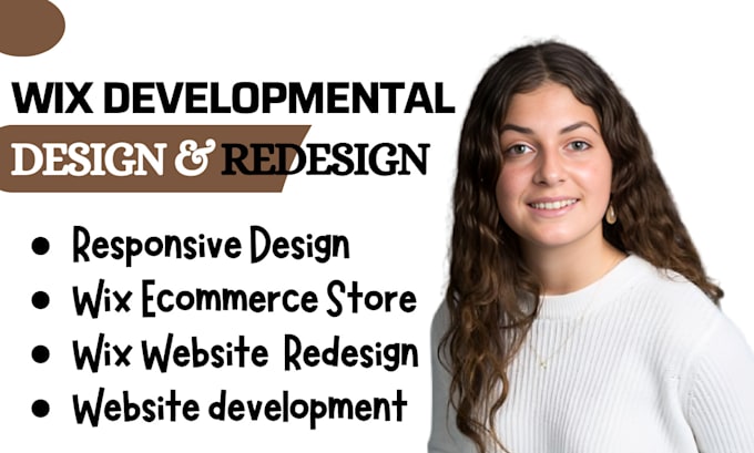 Gig Preview - Build wix website design wix redesign build wix website wix website development