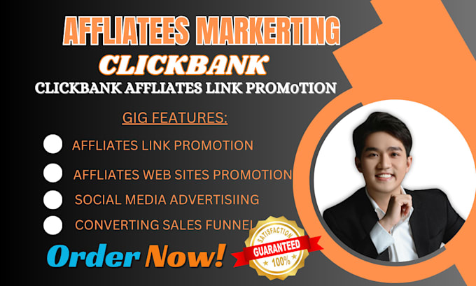 Gig Preview - Do clickbank referral link promotion affiliate marketing affiliate link