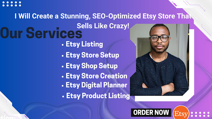 Gig Preview - Create a standard etsy store, etsy shop setup, and etsy SEO