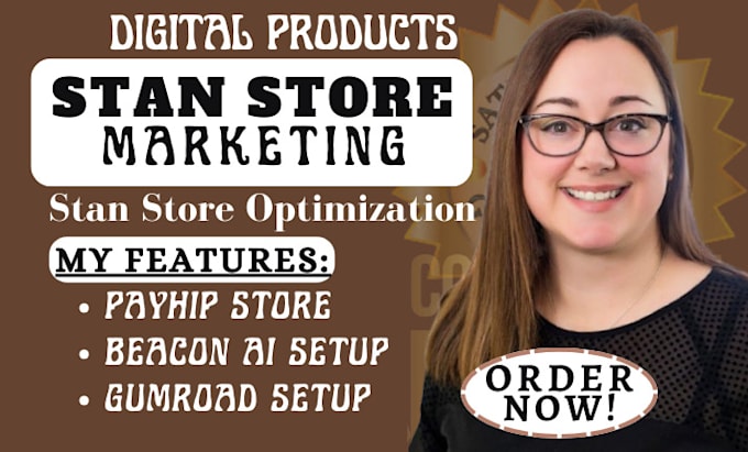 Bestseller - do stan store setup, beacon ai, gumroad, payhip store, and stan store marketing