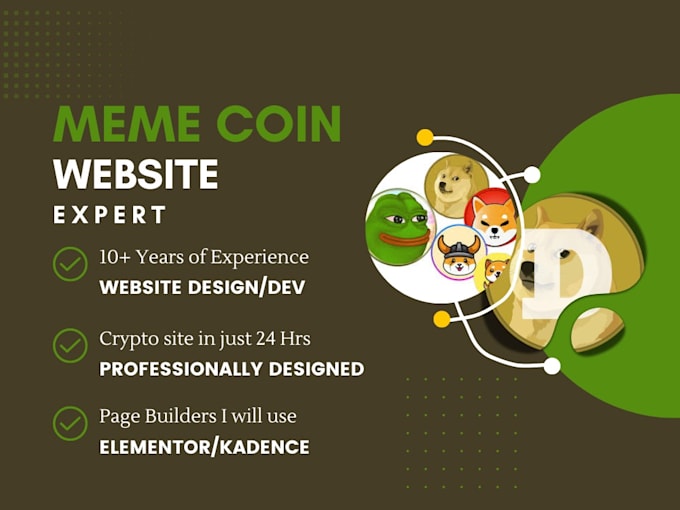 Bestseller - create meme coin website,  token creation ,crypto token website, solana coin