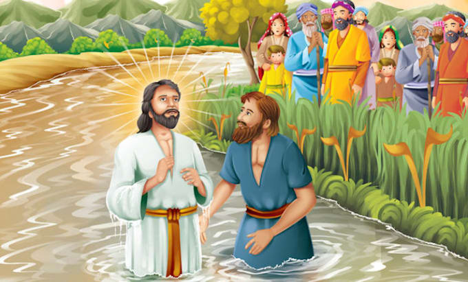 Gig Preview - Illustrate bible character story book illustration 3d book design for amazon kdp