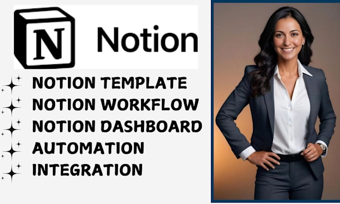 Gig Preview - Design custom notion template redesign your notion workspace notion aesthetics