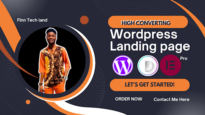 Gig Preview - Create responsive wordpress landing page website with elementor or divi