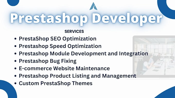 Gig Preview - Prestashop developer, prestashop SEO speed optimization, theme, modules, bug fix