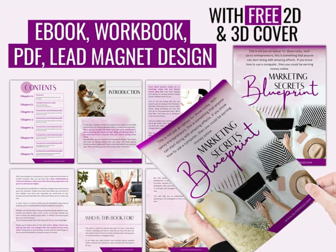 Gig Preview - Design PDF lead magnet, workbooks, and ebook design