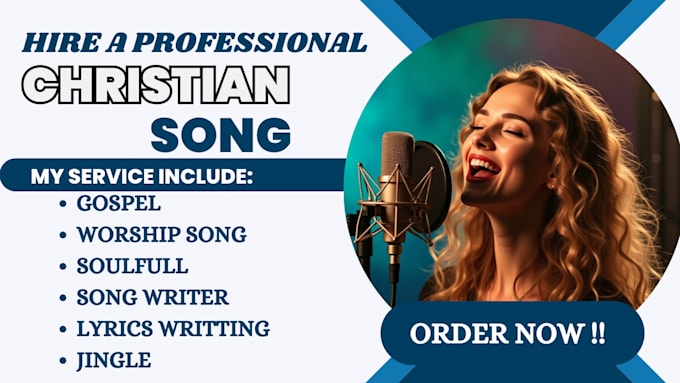 Gig Preview - Be your professional female vocalist singer, praise and worship soul songwriter