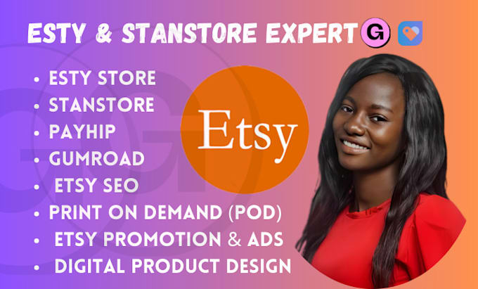 Bestseller - setup esty store stanstore esty shop and design esty digital product do esty pod