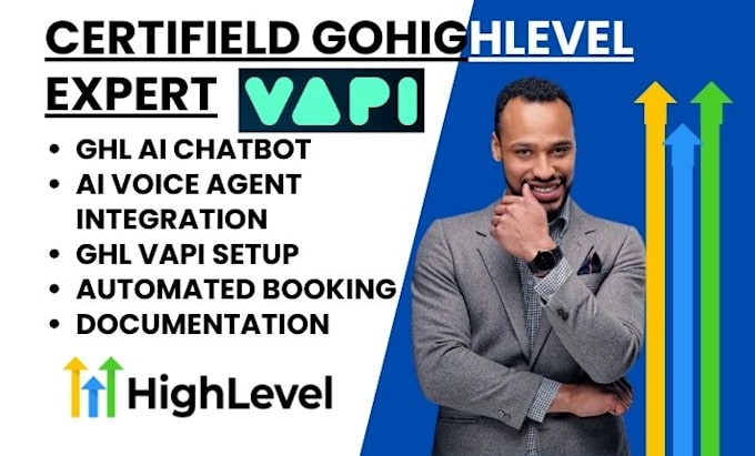 Gig Preview - Build gohighlevel conversational ai chatbot ghl vapi ai voice agent appointment