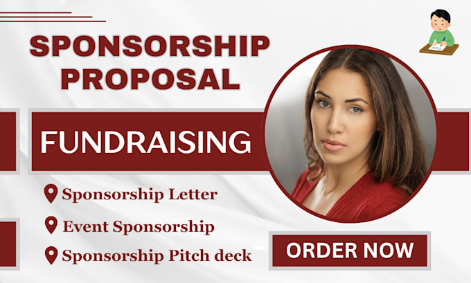 Gig Preview - Write or design a sponsorship proposal letter nonprofit pitch deck package event