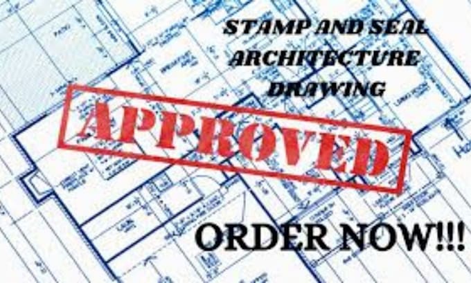 Gig Preview - Draw and stamp architectural and engineering drawing city permits mep floor plan