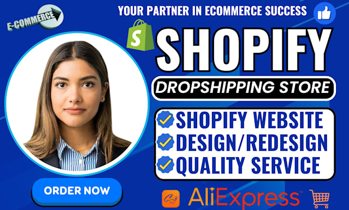 Bestseller - build automated shopify dropshipping store, shopify website design or redesign