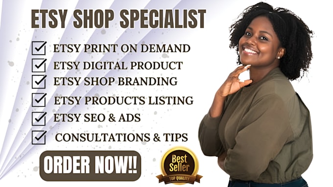 Bestseller - do etsy digital products listing etsy shop etsy seo etsy promotion etsy pod etsy