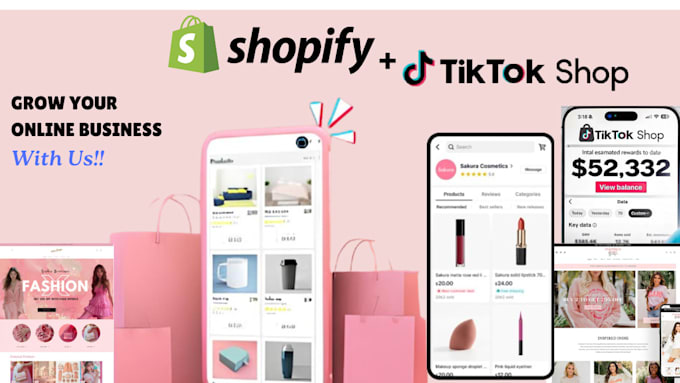 Gig Preview - Setup tiktok shop do tiktok dropshipping tiktok marketing shopify marketing