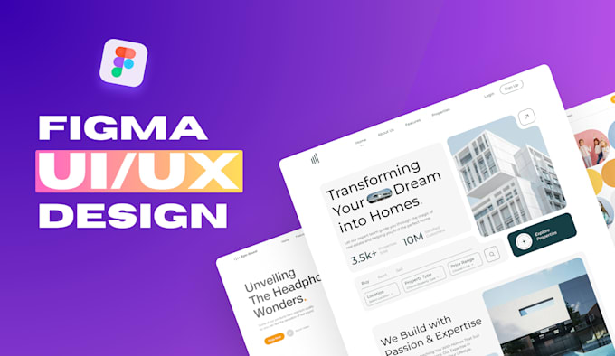 Bestseller - do figma website design, website design figma, website ui design