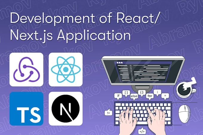 Gig Preview - Develop web application using react or nextjs