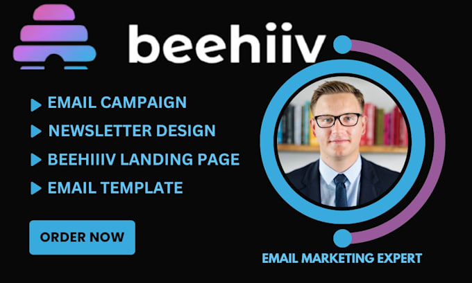 Bestseller - setup beehiiv newsletter, design beehiiv landing page, and template