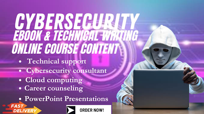 Gig Preview - Research and write cybersecurity reports, articles and ebook course presentation