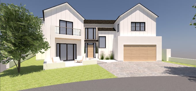 Gig Preview - 3d architecture house design and rendering in sketchup