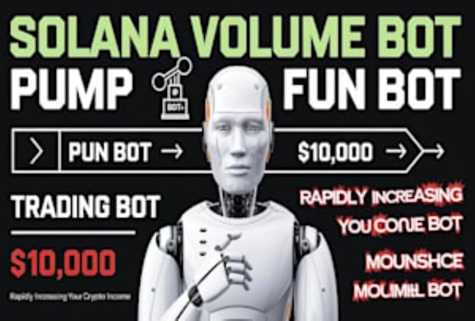 Gig Preview - Create volume bot, holder bot, market maker bot for pumpfun moonshot on solana