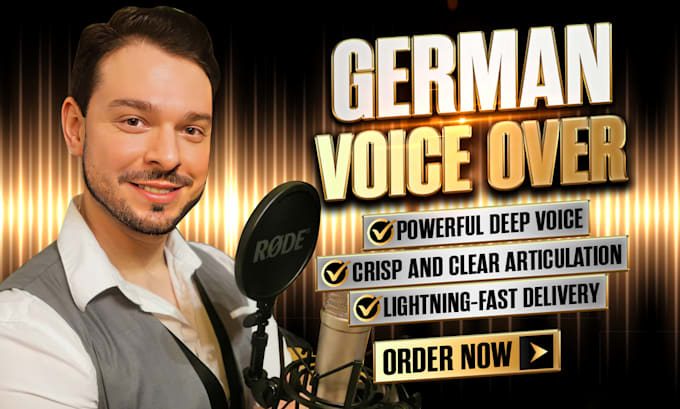 Gig Preview - Record a professional german voice over for youtube elearning video narration