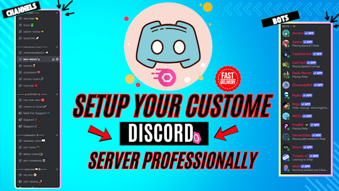 Gig Preview - Professionally setup and customize your discord server