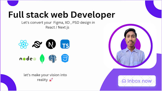 Gig Preview - Develop mern full stack web application with react, next js,node js