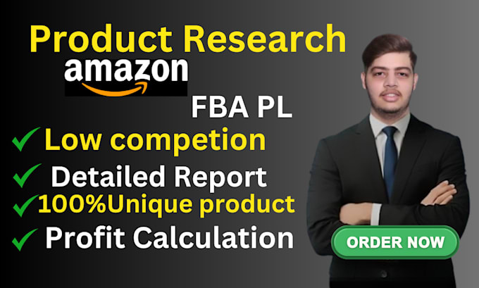 Gig Preview - Do amazon product research for amazon fba private lable