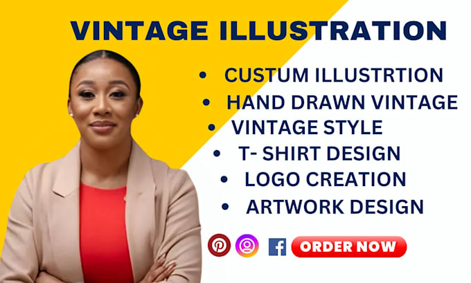 Bestseller - unique custom vintage illustration for t shirt design vintage logo