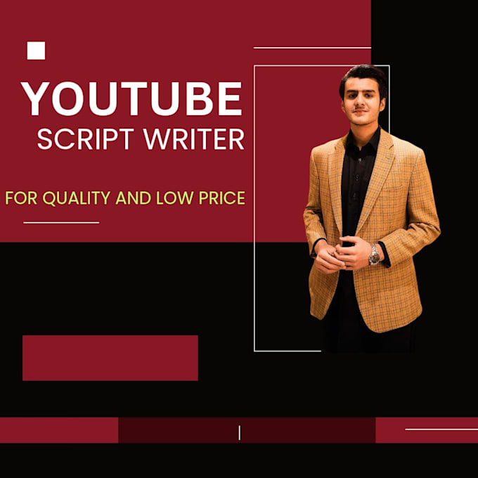 Gig Preview - Be the best professional script writer for your channel