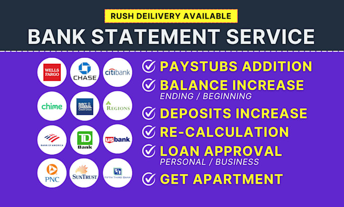 Gig Preview - Reconcile bank statement PDF to editable format