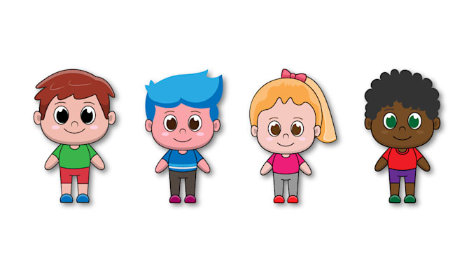 Gig Preview - Design cute vector cartoon characters for animation