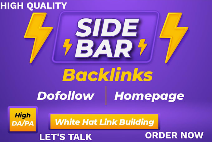 Gig Preview - Make da 50 sidebar blogroll dofollow SEO permanent backlinks