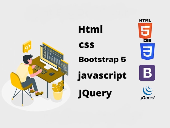 Gig Preview - Develop a professional website using HTML CSS and javascript