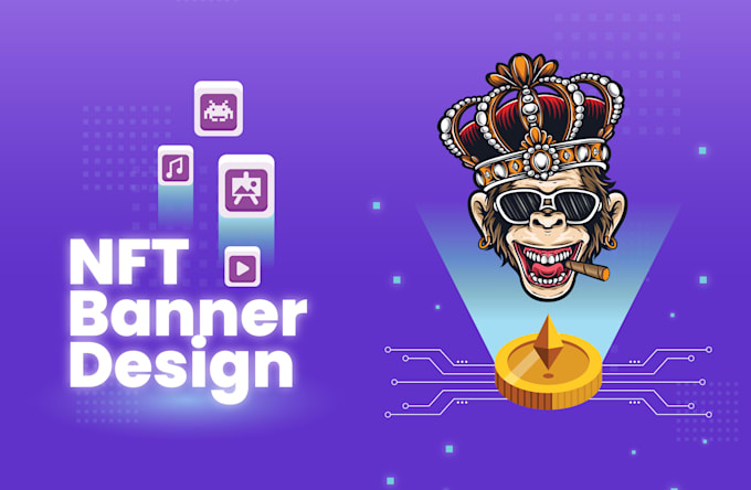 Gig Preview - Design professional nft banner for crypto projects, social media twitter