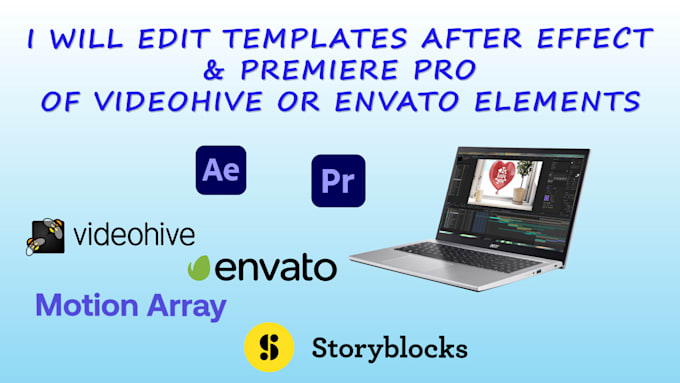 Bestseller - personalize after effects or premiere pro templates for your needs