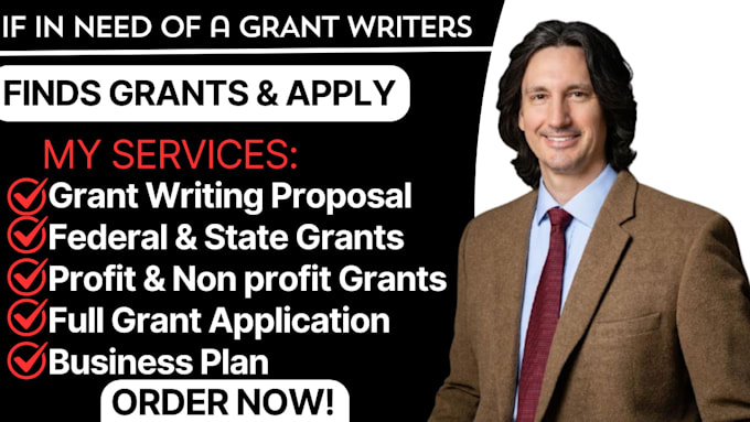 Gig Preview - Find grant writing proposal minority owned small businesses nonprofits startups