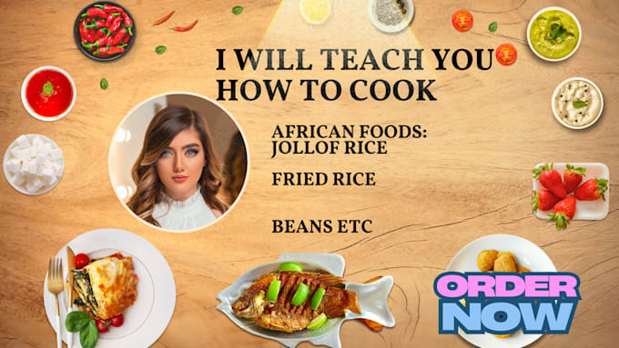 Gig Preview - Teach you how to cook and prepare african delicious foods