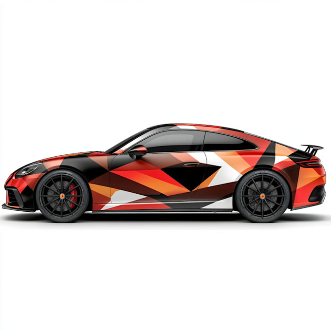 Gig Preview - Design racing car wrap, sports car, 3d realistic gta car,