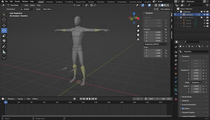 Gig Preview - Rig 3d character model blender