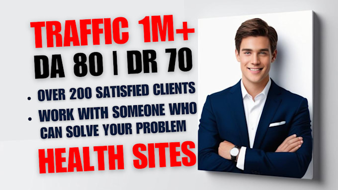 Gig Preview - Rank your website using backlinks from health sites