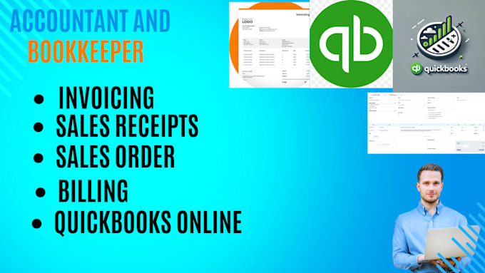 Gig Preview - Create an invoice, sales receipt, sales order, billing in quickbooks online