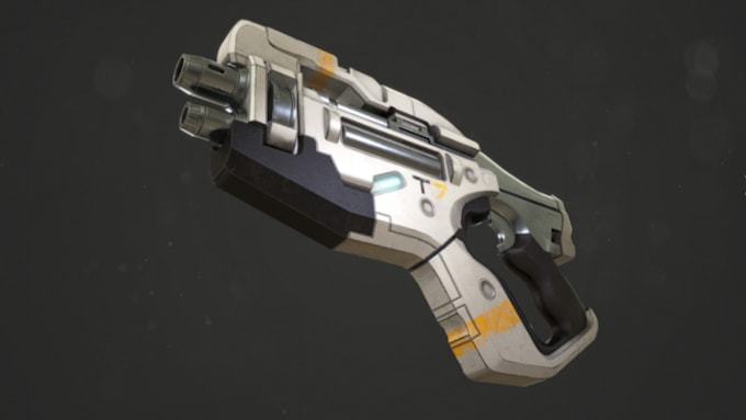 Gig Preview - Do hard surface 3d scifi weapon for game and 3d printing