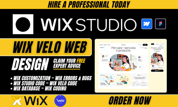 Gig Preview - Develop wix website, wix velo code, wix studio website, wix crm wix cms