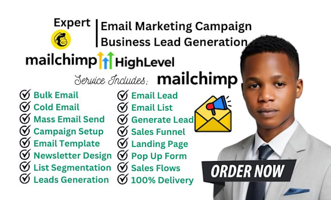 Bestseller - send bulk email, mass email, cold email, mailchimp email marketing, bulk sms