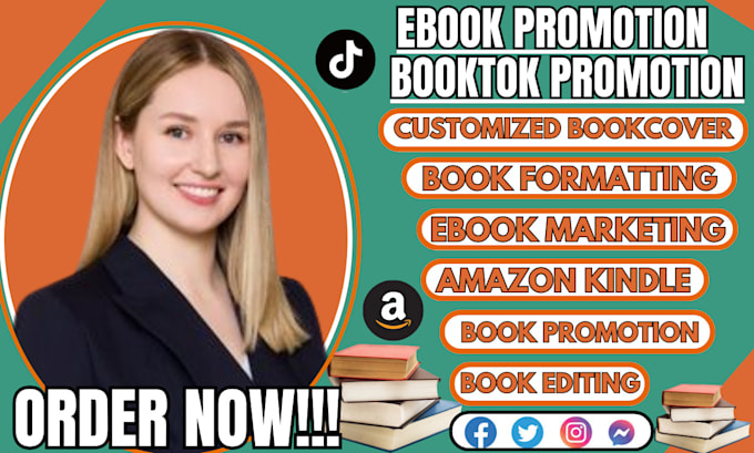 Gig Preview - Viral tiktok booktok promotion booktok book ranking book ebook marketing booktok