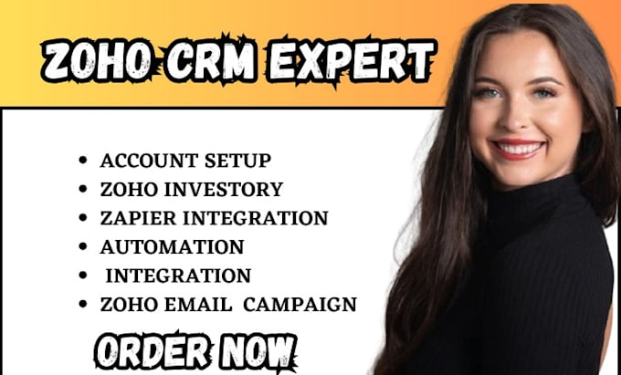 Gig Preview - Set up and customize zoho crm zoho one zoho campaigns zoho forms zoho book