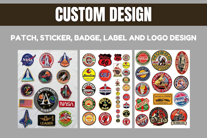 Gig Preview - Design custom patch, badge, sticker, logo design and labels