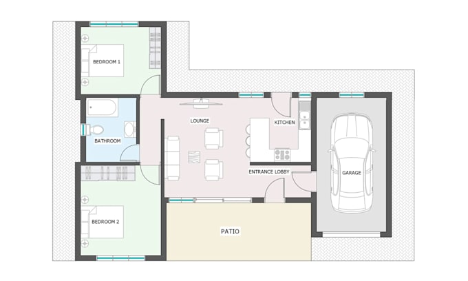 Gig Preview - Design 2d floor plan, framing plan or foundation for permit with visualization