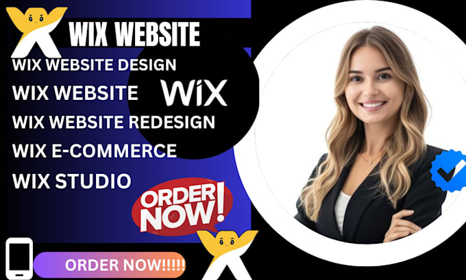 Gig Preview - Wix website design and wix website redesign wix ecommerce in 2 hours